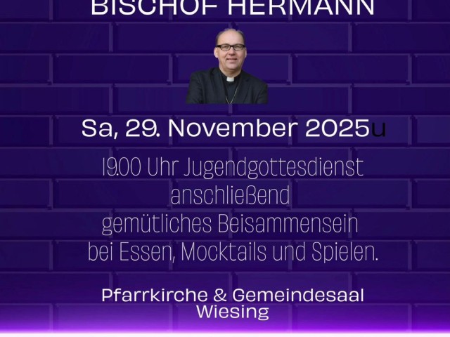 Jugendabend in Wiesing mit Bischof Hermann