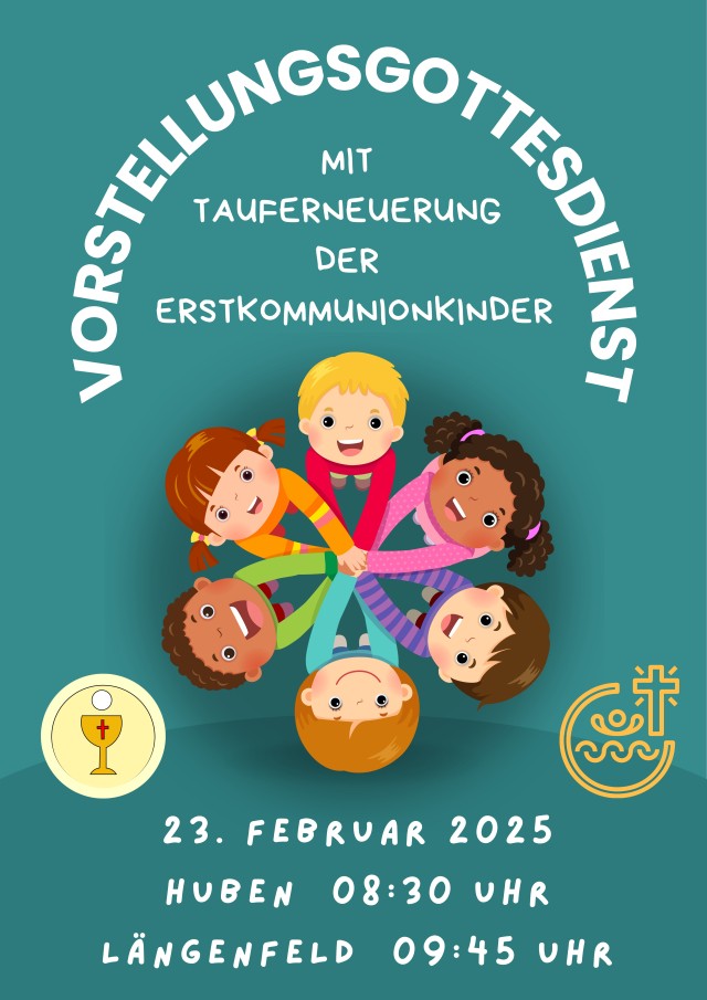 Vorstellungsgottesdienst der Erstkommunionkinder mit Tauferneuerung