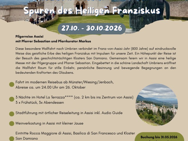 Herbst in Assisi - Auf den Spuren des Heiligen Franzikus