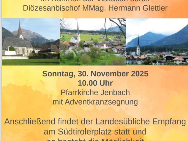 Festgottesdienst mit Bischof Hermann in Jenbach