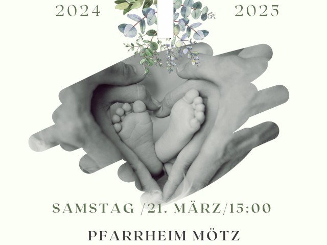 Segnung der Taufkinder in Mötz