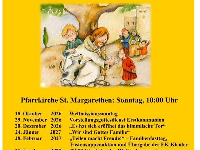 Termine Kinder- und Familiengottesdienste