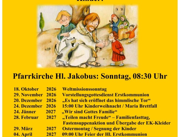Termine Kinder- und Familiengottesdienste Strass
