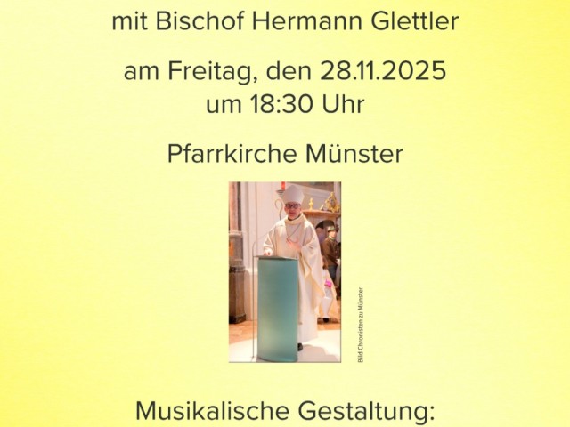 Gottesdienst mit Bischof Hermann in Münster