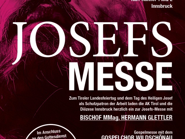 Josefi-Tag: Einladung zur Festmesse in Innsbruck