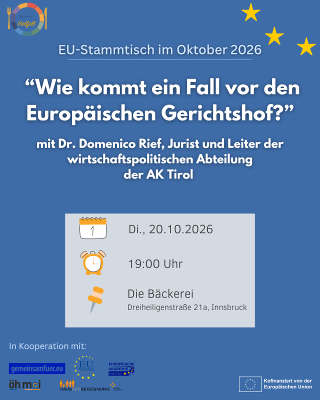 EU-Stammtisch im Oktober