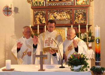 Der Jubilar beim Festgottesdienst am 22. Februar 2019 in der Kirche St. Peter und Paul in Heinfels