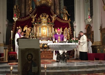 Festgottesdienst am 8. März mit Bischof Hermann Glettler, Regens Roland Buemberger u. Dekan Anno Schulte-Herbrüggen