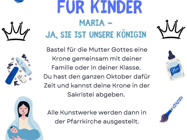 Oktober-Bastelaktion für Kinder im Seelsorgeraum