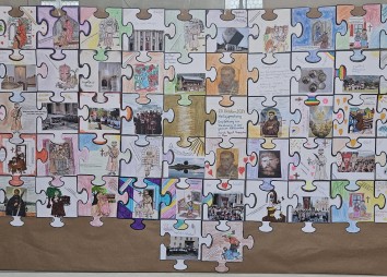 Puzzle in der Pfarrkirche Hippach